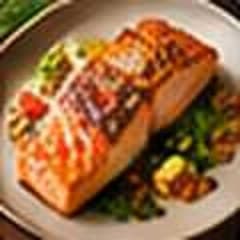 Cơm cá hồi teriyaki